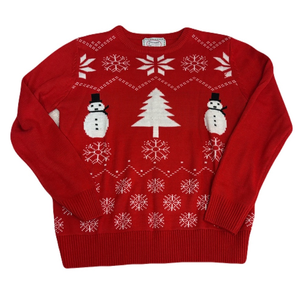Red Snowman Christmas Sweater